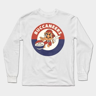 Defunct New Orleans Buccaneers Basketball Team Long Sleeve T-Shirt